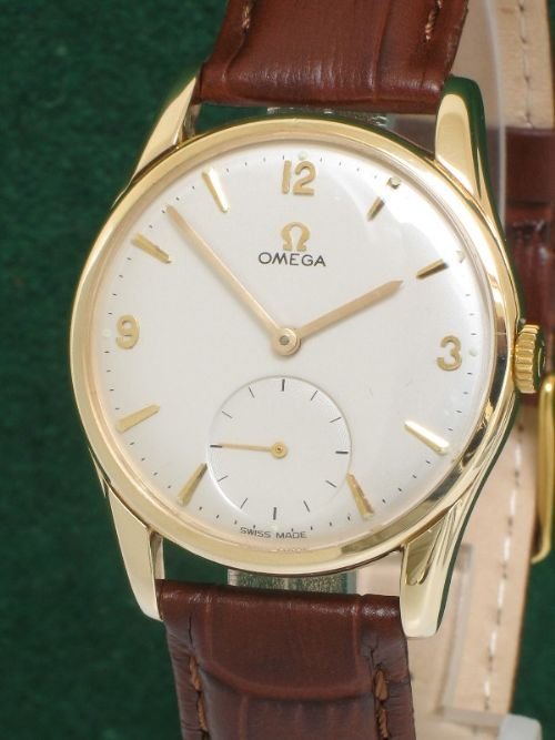 fig 1. SUPERB SOLID 9ct GOLD OMEGA CALIBRE 269 VINTAGE MENS WATCH C1960