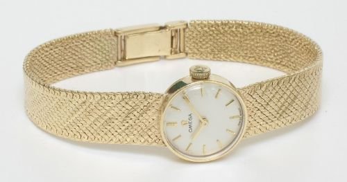 fig 1. EXQUISITE SOLID 9ct GOLD LADIES OMEGA COCKTAIL WATCH c1960