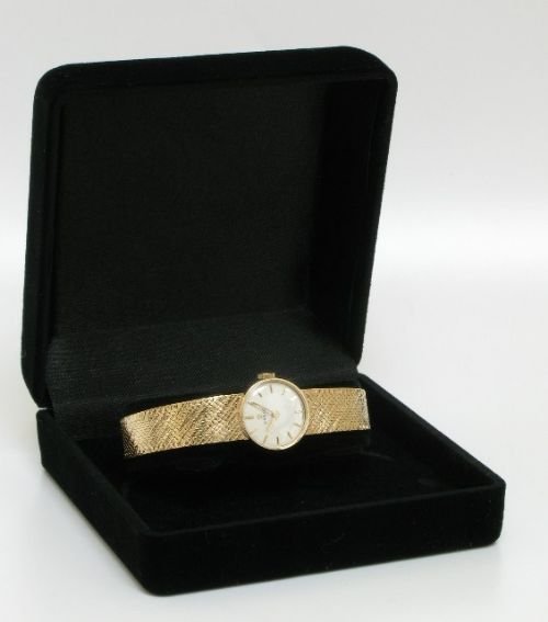 fig 4. EXQUISITE SOLID 9ct GOLD LADIES OMEGA COCKTAIL WATCH c1960
