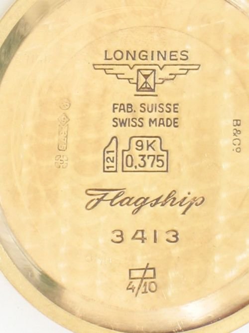 fig 4. EXCEPTIONAL SOLID 9ct GOLD LONGINES FLAGSHIP AUTOMATIC MENS WATCH c1960