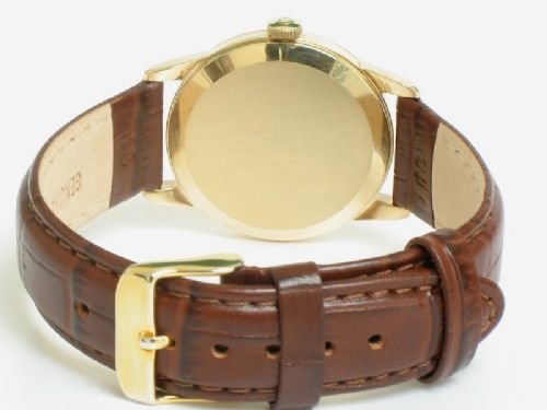 fig 3.
RARE SOLID 9ct GOLD OMEGA GENEVE CAL 267 TWO TONE CROSSHAIR MENS WATCH C1959-60