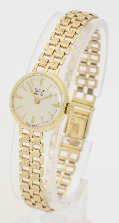 Exquisite Solid 9ct Gold Ladies Rolex Tudor Royal Cocktail Watch C1960