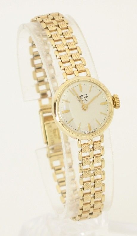fig 1. EXQUISITE SOLID 9ct GOLD LADIES ROLEX TUDOR ROYAL COCKTAIL WATCH c1960