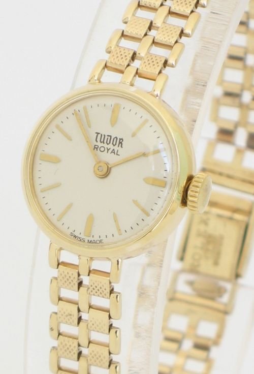 fig 2. EXQUISITE SOLID 9ct GOLD LADIES ROLEX TUDOR ROYAL COCKTAIL WATCH c1960