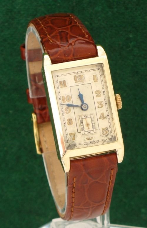 Rare Art Deco Solid 9ct Rotary Maximus Mens Watch C1950