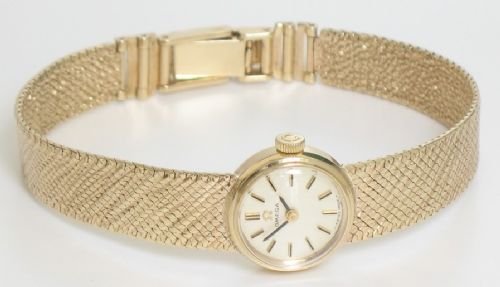 fig 2. EXQUISITE SOLID 9ct GOLD LADIES OMEGA COCKTAIL WATCH WITH ORIGINAL BOX