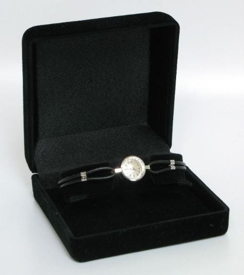 fig 4. BEAUTIFUL 18CT WHITE GOLD GIRARD PERREGAUX BACKWIND LADIES ART DECO COCKTAIL WATCH C1960