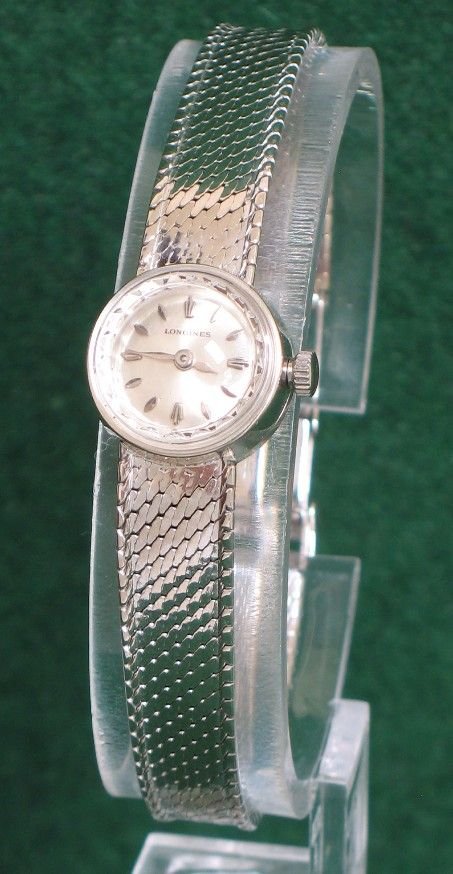 Beautiful Solid 9ct White Gold Ladies Cocktail Watch by Longines