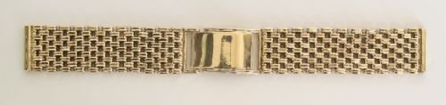 fig 1. SUPERB VINTAGE SOLID 9CT GOLD 42G LINK MENS WATCH BRACELET STRAP C1960