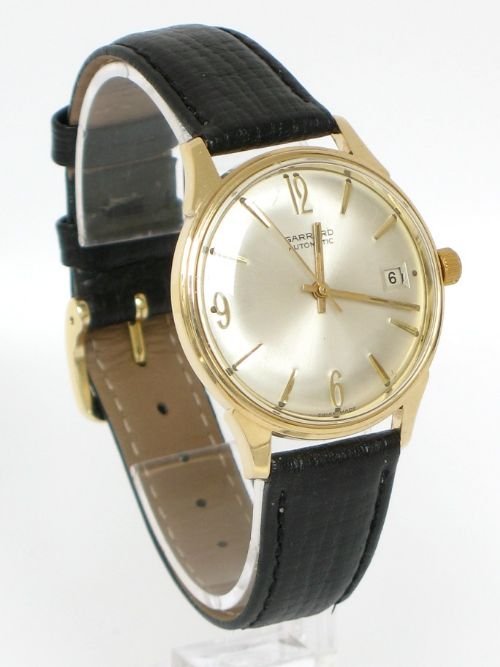 fig 1. ORIGINAL SOLID 9ct GOLD GARRARD AUTOMATIC MENS WATCH c1960