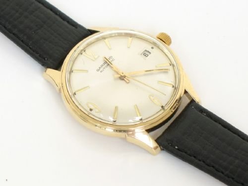 fig 2. ORIGINAL SOLID 9ct GOLD GARRARD AUTOMATIC MENS WATCH c1960