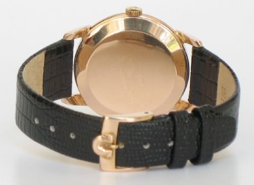 fig 4. RARE SOLID 18ct 18K ROSE PINK GOLD OMEGA CALIBRE 267 MENS WATCH C1959-60