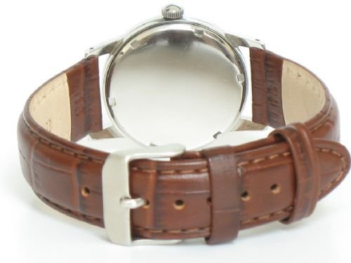 fig 3. RARE ORIGINAL SOLID STAINLESS STEEL MANUAL WIND GARRARD MENS WATCH c1960