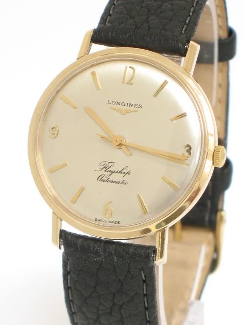 fig 1.
STUNNING SOLID 9ct GOLD LONGINES FLAGSHIP AUTOMATIC MENS WATCH WITH BOX c1960
