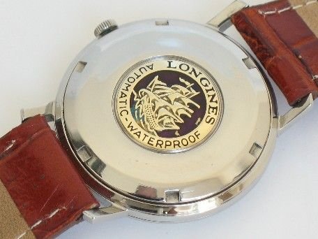 fig 3. STUNNING SOLID STAINLESS STEEL LONGINES FLAGSHIP AUTOMATIC MENS WATCH c1960