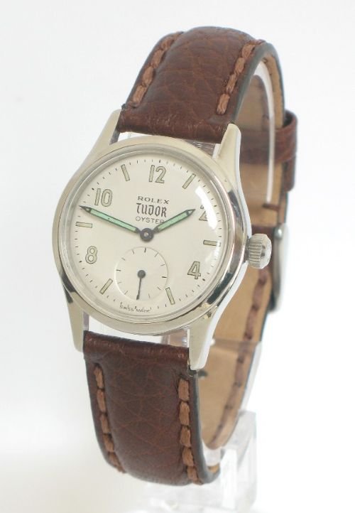 Rare Rolex Tudor Oyster Solid Stainless Steel Manual Wind Mens Watch C1960