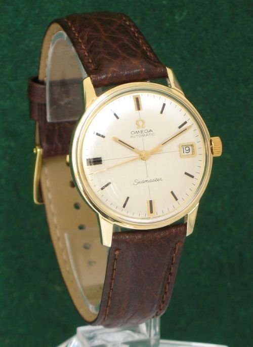 	
Stunning Solid 14ct Gold Omega Seamaster Date Auto Cal 565 Mens Watch C1960