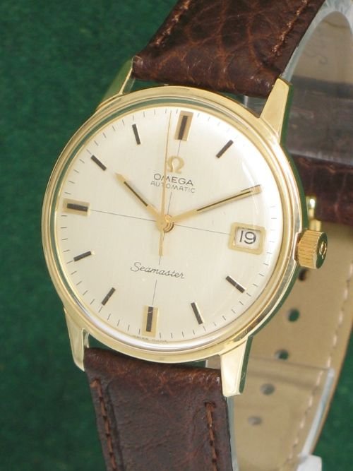 fig 1.
STUNNING SOLID 14ct GOLD OMEGA SEAMASTER DATE AUTO CAL 565 MENS WATCH C1960