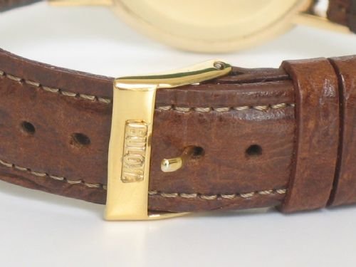 fig 3. SOLID 9CT GOLD BULOVA LONCHAMP MENS WATCH WITH ORIGINAL BOX