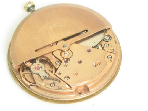 fig 4. STUNNING SOLID 9ct GOLD OMEGA GENEVE AUTOMATIC DATE MENS WATCH