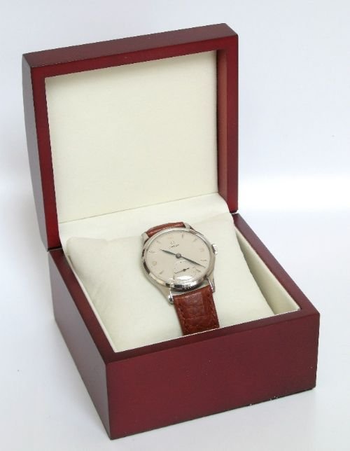 fig 4. SUPERB OMEGA STAINLESS STEEL CALIBRE 265 MENS WATCH c1960