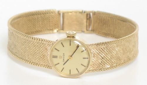 fig 1.
EXQUISITE SOLID 9ct GOLD LADIES OMEGA COCKTAIL WATCH