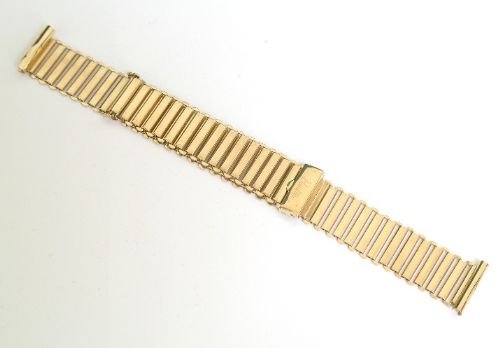 Superb Solid 9ct Gold Bonklip Mens Watch Bracelet