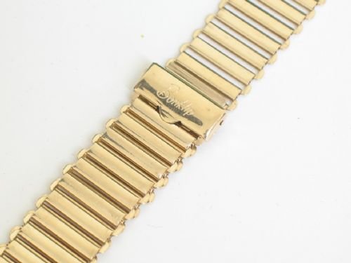 fig 1. SUPERB SOLID 9CT GOLD BONKLIP MENS WATCH BRACELET