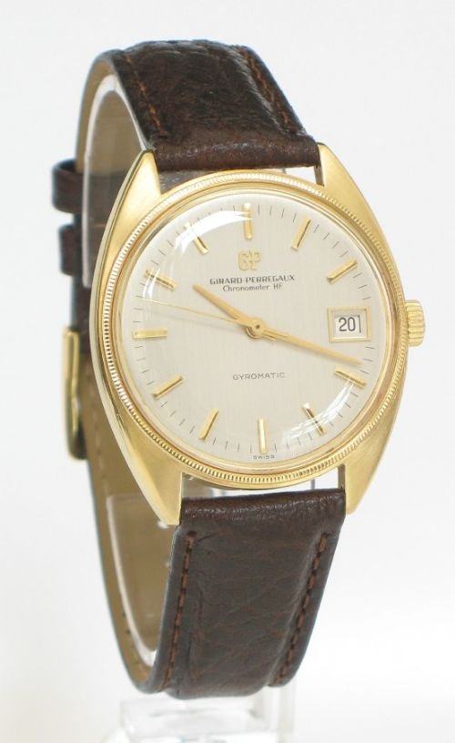 Stunning Solid 18ct Gold Girard Perregaux Gyromatic Chronometer Mens Watch