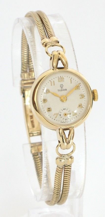 fig 1. BEAUTIFUL SOLID 9ct GOLD LADIES ROLEX TUDOR COCKTAIL WATCH c1960