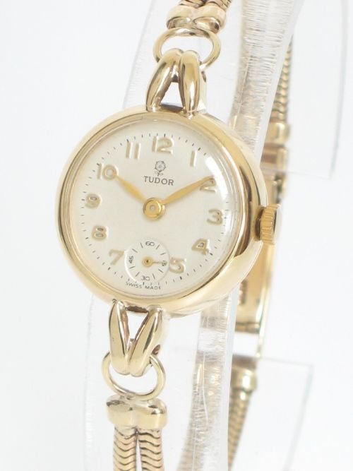 fig 2. BEAUTIFUL SOLID 9ct GOLD LADIES ROLEX TUDOR COCKTAIL WATCH c1960