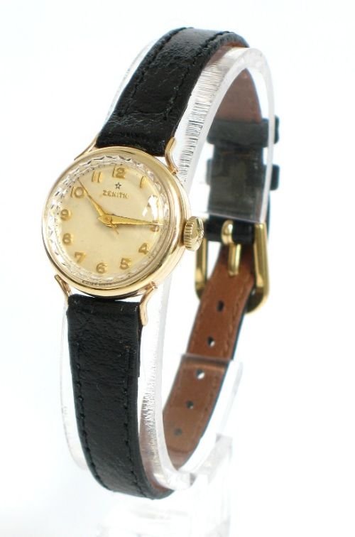 fig 2. BEAUTIFUL SOLID 9CT GOLD ZENITH LADIES COCKTAIL WATCH C1958-59