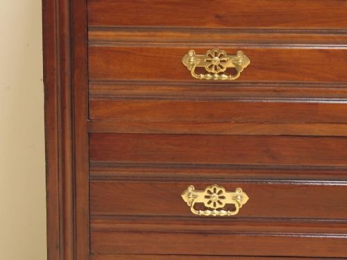 fig 4. BEAUTIFUL VICTORIAN WALNUT CHEST OF DRAWERS C1890