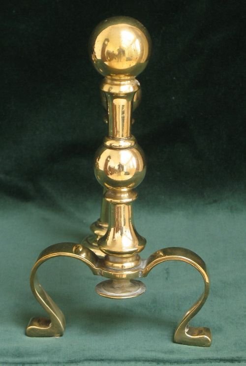 fig 2. BEAUTIFUL PAIR OF GENUINE VICTORIAN FIRE DOGS OR ANDIRONS C1890