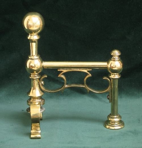 fig 3. BEAUTIFUL PAIR OF GENUINE VICTORIAN FIRE DOGS OR ANDIRONS C1890