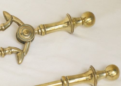 fig 1. BEAUTIFUL GENUINE VISTORIAN THREE PIECE COMPANION SET OR FIRE IRONS C1890