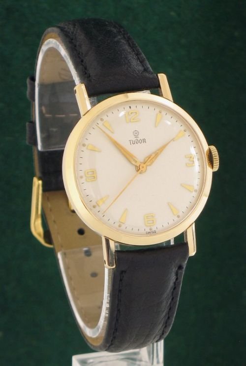 fig 1.
SUPERB SOLID 9CT GOLD ROLEX TUDOR MENS WATCH C1960