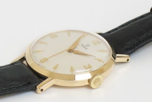 fig 2.
SUPERB SOLID 9CT GOLD ROLEX TUDOR MENS WATCH C1960