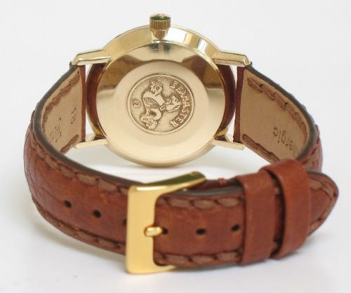 fig 2. SUPERB SOLID 9ct GOLD OMEGA SEAMASTER MANUAL WIND CAL 601 MENS WATCH