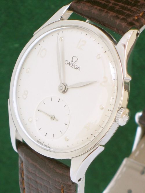 fig 3. SUPERB RARE STAINLESS STEEL OMEGA CAL 360 MODEL 2415-6 MENS WATCH C1949-50