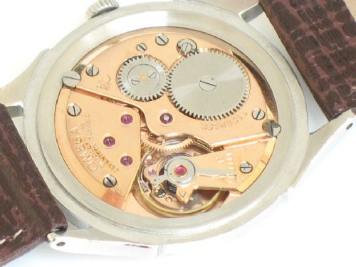 fig 4. SUPERB RARE STAINLESS STEEL OMEGA CAL 360 MODEL 2415-6 MENS WATCH C1949-50