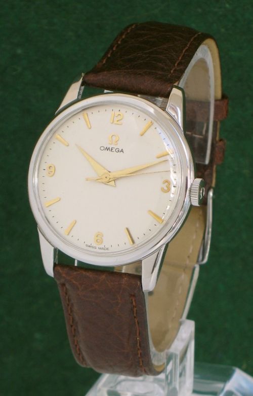 Superb Stainless Steel Omega Cal 285 Model 14726-2 Sc Mens Watch