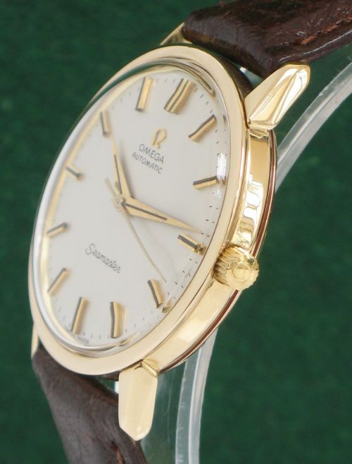 fig 2. SUPERB SOLID 9ct GOLD OMEGA SEAMASTER CHRONOMETER AUTO CAL 552 MENS WATCH