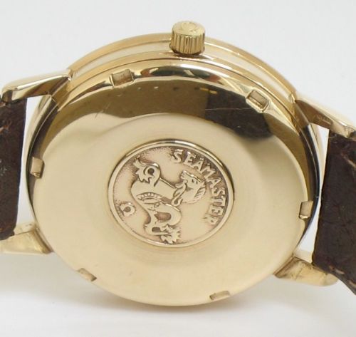 fig 3. SUPERB SOLID 9ct GOLD OMEGA SEAMASTER CHRONOMETER AUTO CAL 552 MENS WATCH