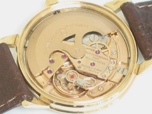 fig 4. SUPERB SOLID 9ct GOLD OMEGA SEAMASTER CHRONOMETER AUTO CAL 552 MENS WATCH