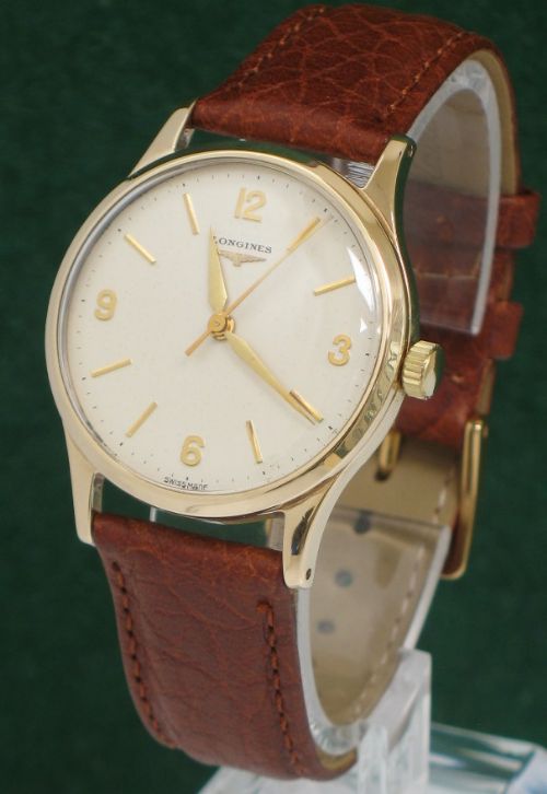Superb Solid 9ct Gold Longines 12.68zs Mens Watch 1960