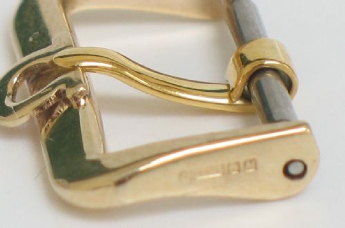 fig 1. GENUINE SOLID 9ct GOLD OMEGA WATCH BUCKLE c1960