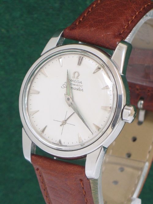 fig 1. RARE STAINLESS STEEL OMEGA SEAMASTER CAL 491 AUTOMATIC MENS WATCH