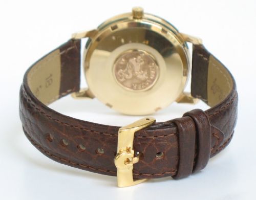 fig 2. SUPERB SOLID 9ct GOLD OMEGA SEAMASTER AUTO CAL 552 MENS WATCH WITH BOX C1960