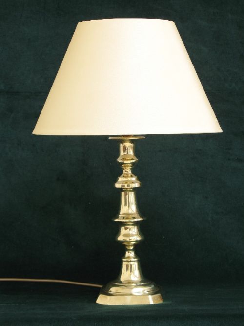 fig 1. BEAUTIFUL LARGE PAIR OF GENUINE VICTORIAN solid brass TABLE LAMPS C1890